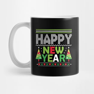 Happy New Year  Ugly Christmas Sweater Mug